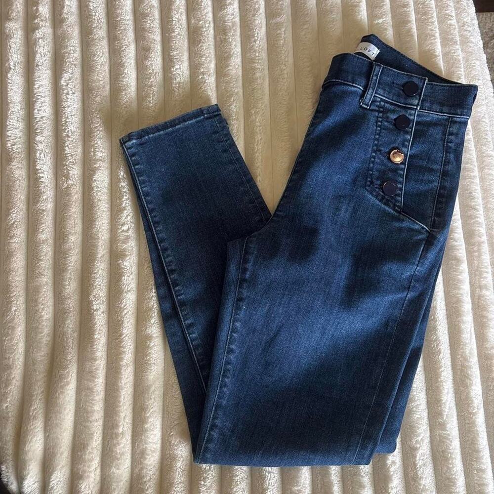 Loft navy blue jeans